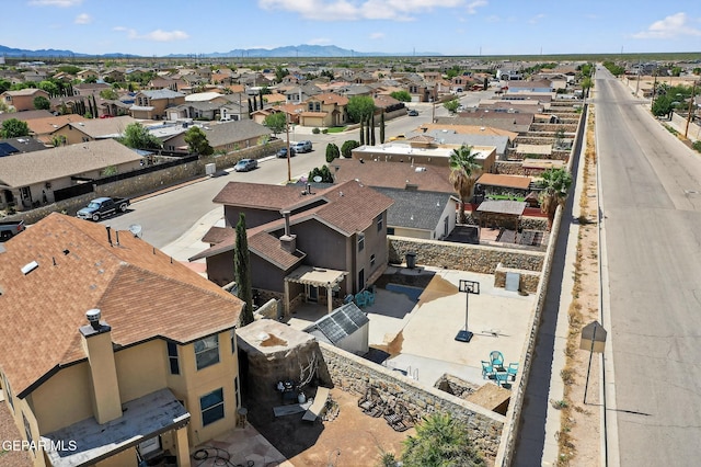 4640 Beacham St, El Paso, TX 79938 - aerial view of residential area featuring a mountain backdrop
