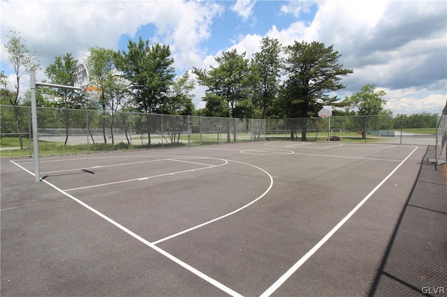 view of basketball court