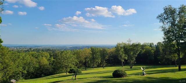 surrounding community featuring a yard