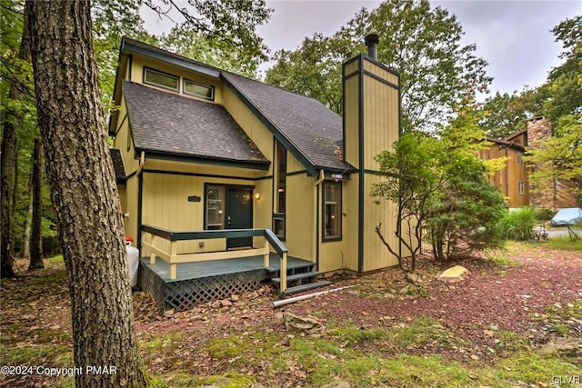 view of rear view of house