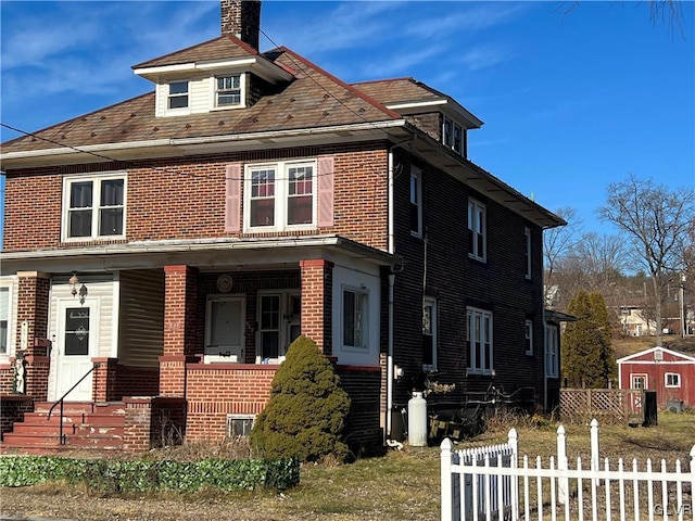 view of front of house with a porch