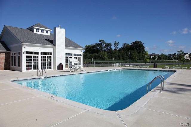 view of pool with a patio area