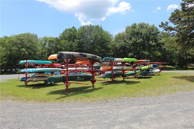 view of parking / parking lot