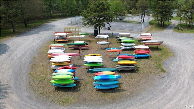 surrounding community with playground community and fence