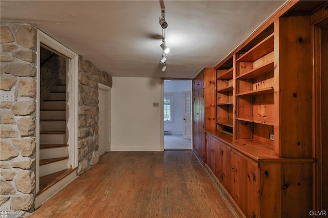 interior space featuring hardwood / wood-style flooring