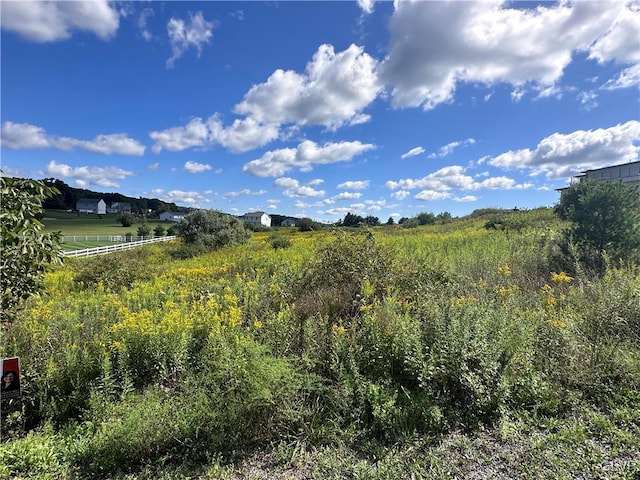 view of landscape featuring a rural view