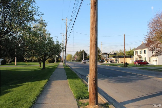 view of road