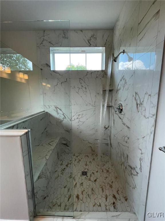 2059 Sunrise Dr Lot 7, Springfield Twp, PA 18036 - full bath featuring a marble finish shower