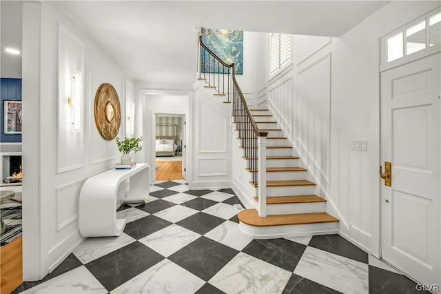 foyer with a wealth of natural light