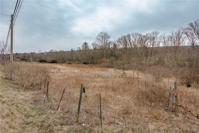 view of landscape with a rural view