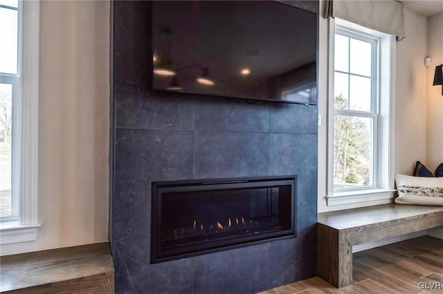 room details with wood-type flooring