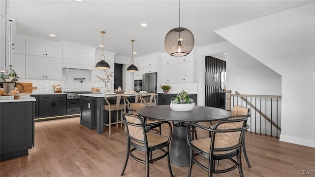 dining room featuring hardwood / wood-style floors