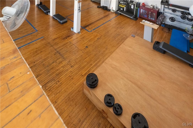details with wood finished floors