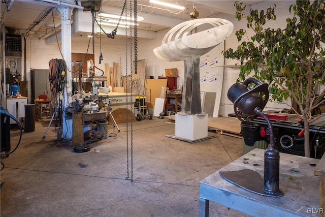 view of basement