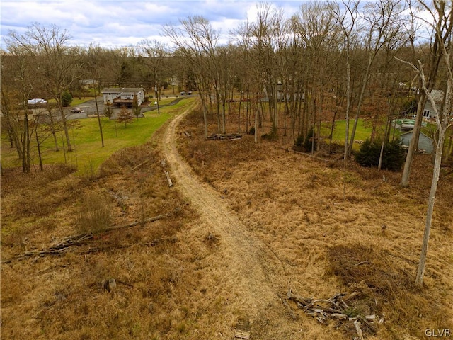 view of road featuring a rural view