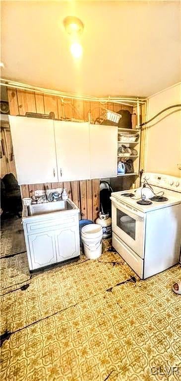 interior space featuring sink