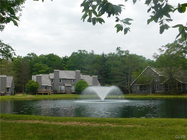 view of water feature