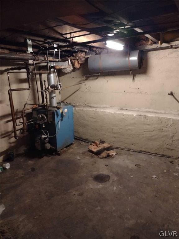 view of basement