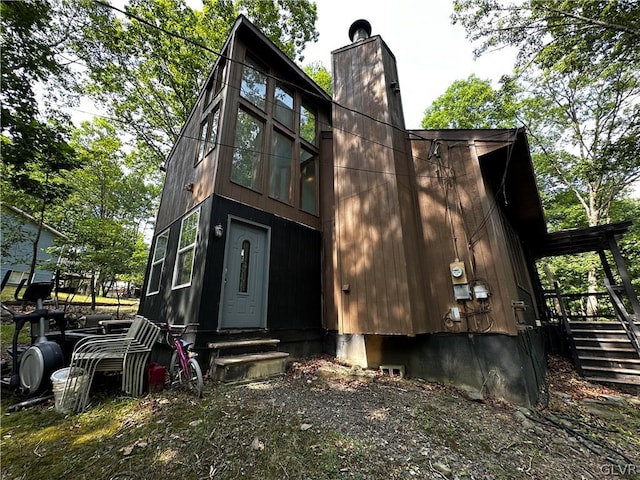 view of back of property