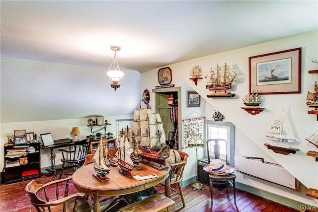 dining room featuring hardwood / wood-style flooring