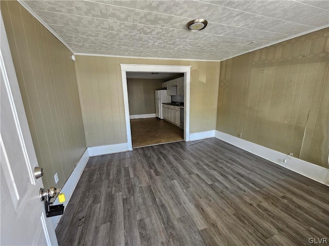 empty room featuring hardwood / wood-style floors