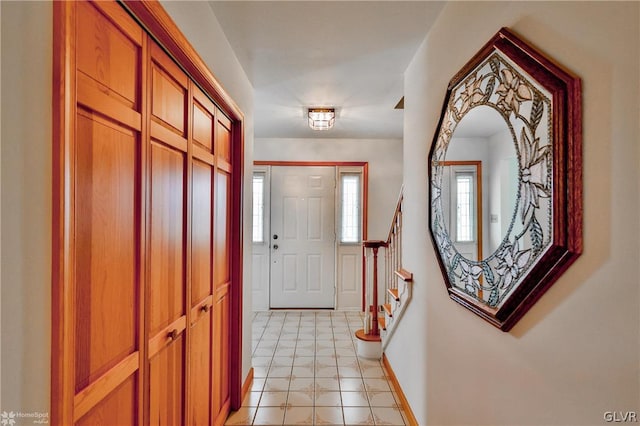 view of tiled entryway