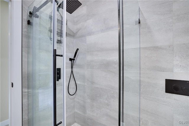 bathroom with walk in shower