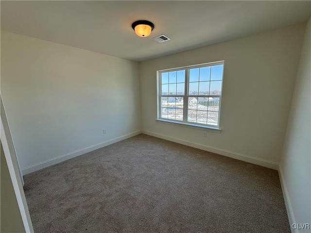 view of carpeted empty room