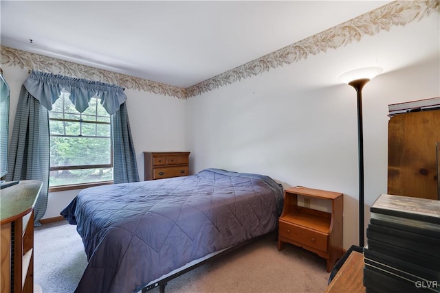 bedroom featuring carpet floors