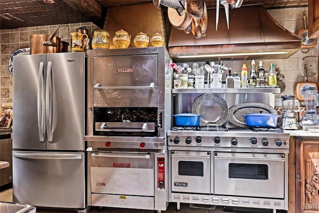 kitchen featuring appliances with stainless steel finishes