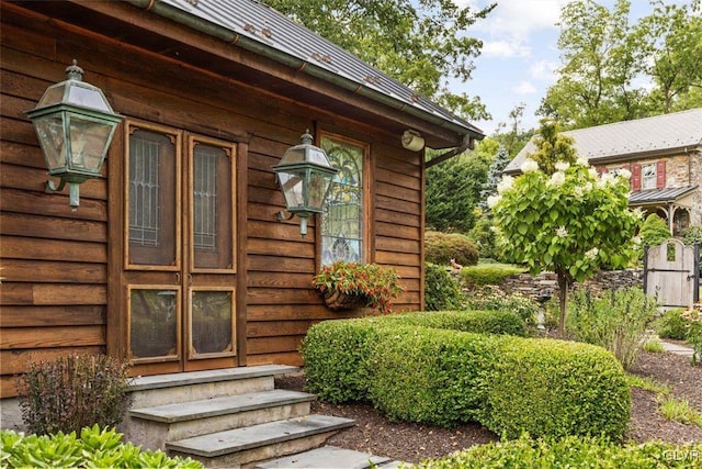 view of entrance to property