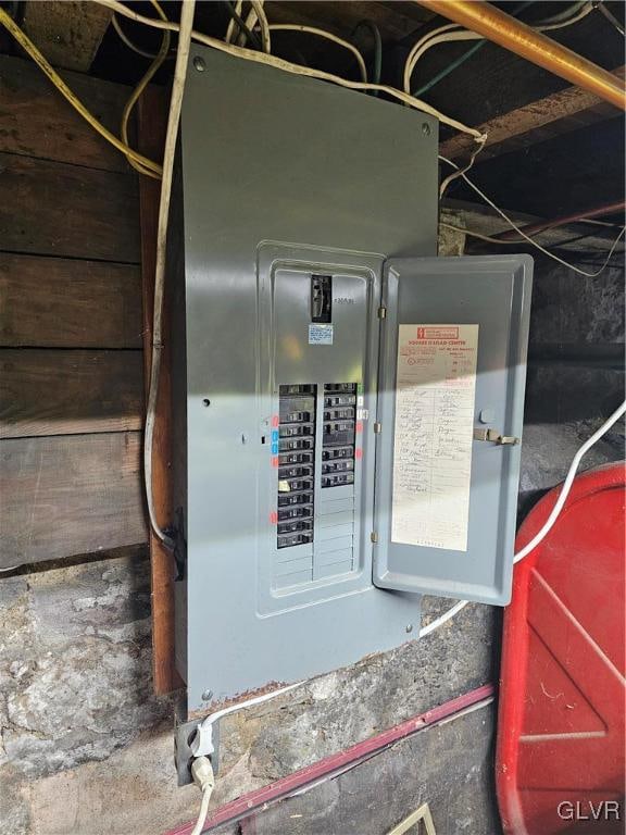 utility room with electric panel