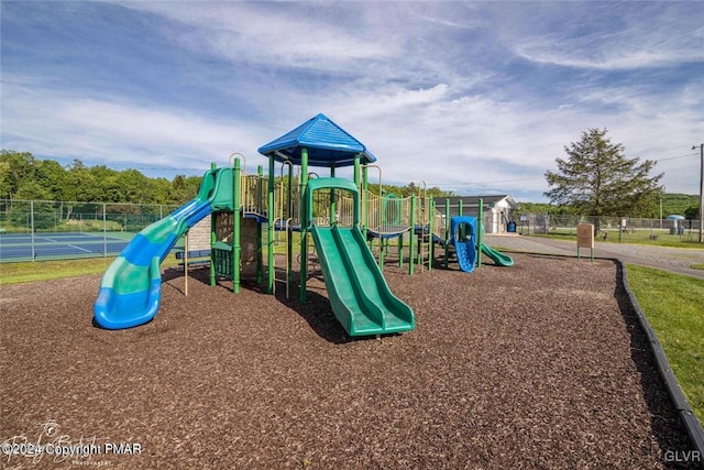 view of jungle gym