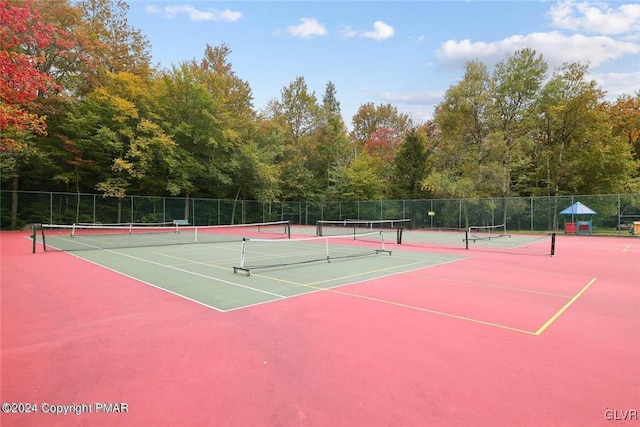 view of sport court