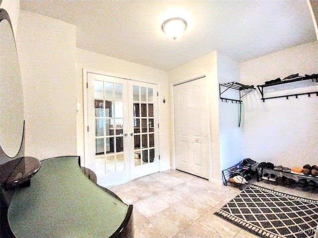 entryway with french doors