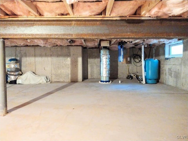 view of basement