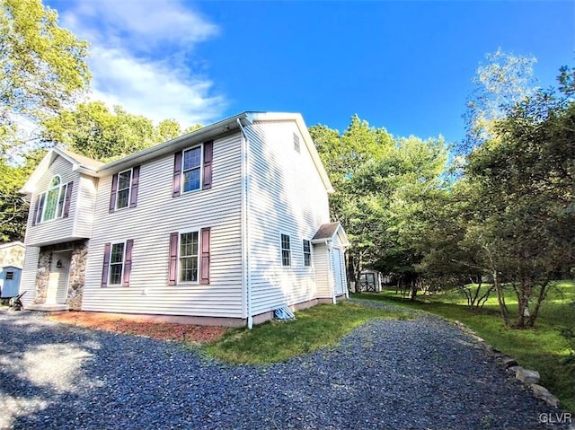 view of side of property