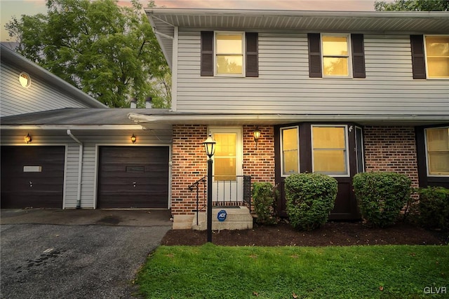 view of front of home featuring a garage