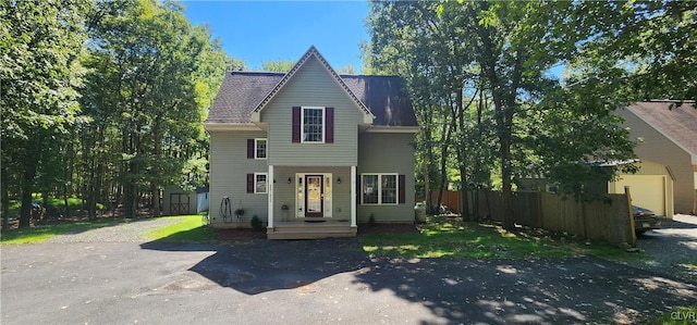 view of front of house featuring a garage