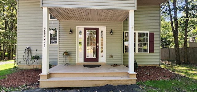 view of entrance to property