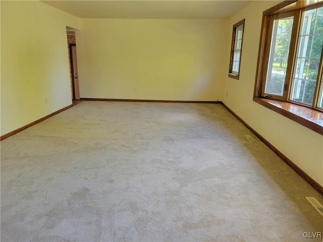 view of carpeted empty room