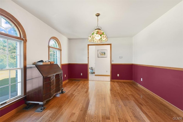 interior space featuring light hardwood / wood-style floors