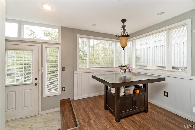 entrance foyer featuring hardwood / wood-style floors