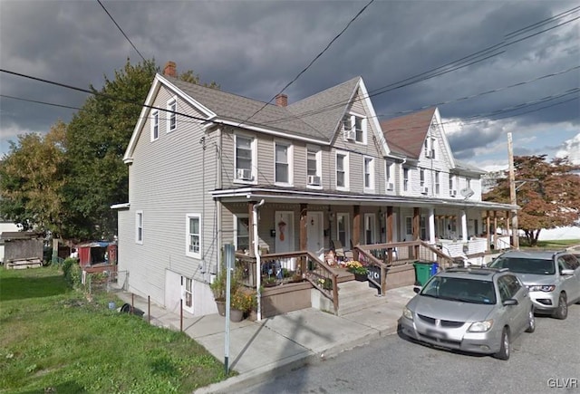 view of front of home with a porch