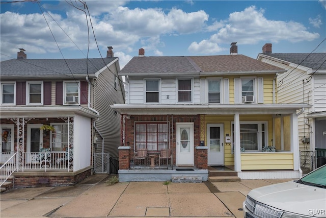 view of front of property with a porch