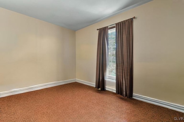 view of carpeted empty room