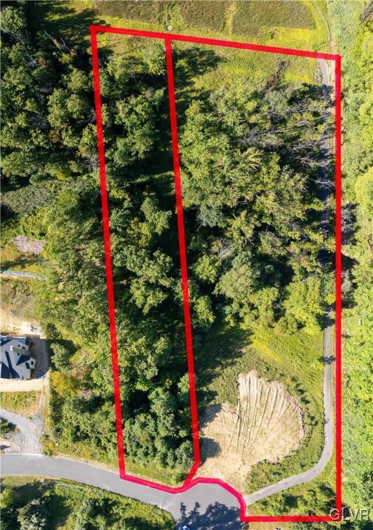 5310 Saucon Ridge Rd, Upper Saucon Twp, PA 18036 - view of property location featuring property parcel outlined