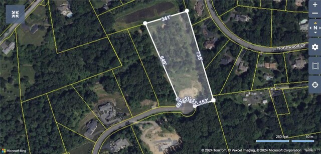 5310 Saucon Ridge Rd, Upper Saucon Twp, PA 18036 - aerial view of property's location featuring property boundaries highlighted