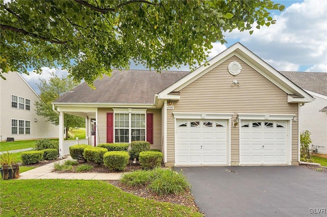 view of front of house featuring a garage