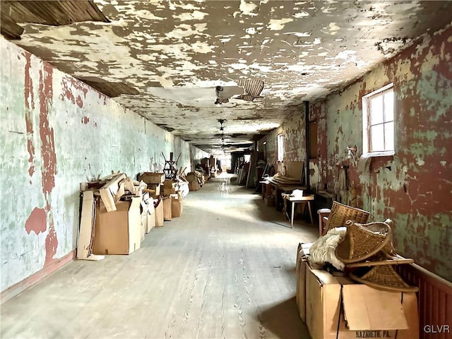 miscellaneous room with wood-type flooring